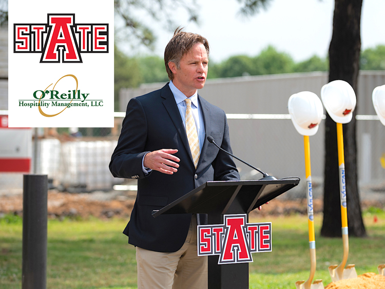 A-State Marks Construction Start for Red Wolf Convention Center